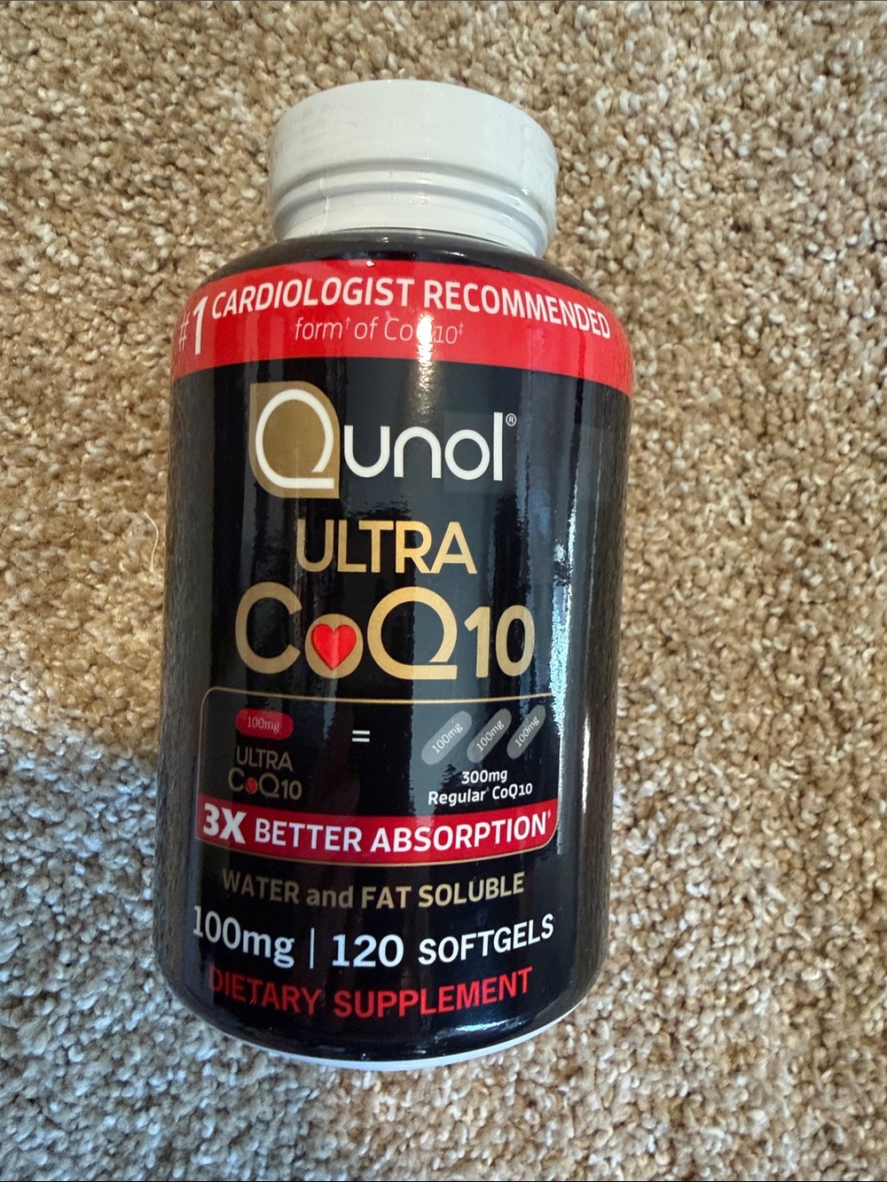 Ultra CoQ10 100mg Softgels – Black